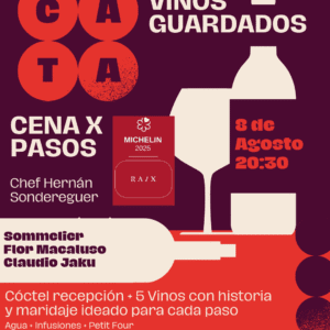 Cena por pasos Vinos guardados